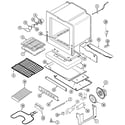 Maytag MGR5880BDQ oven/base diagram