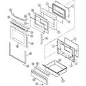 Maytag MGR5880BDQ door/warming drawer diagram