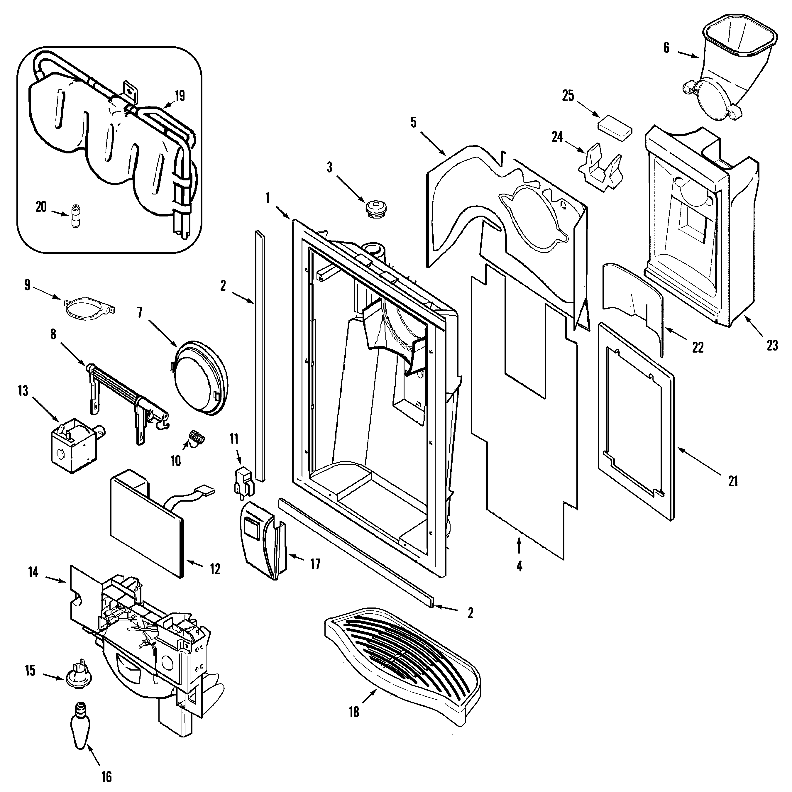 Maytag MSD2737GRS fountain diagram