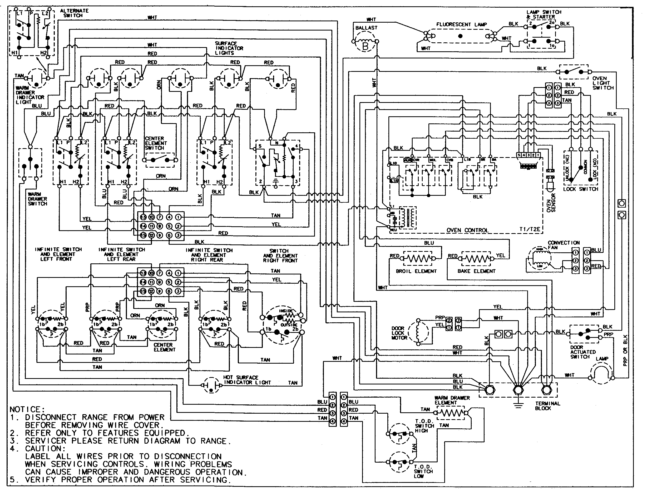 Jenn-Air JER8750BAW wiring information diagram
