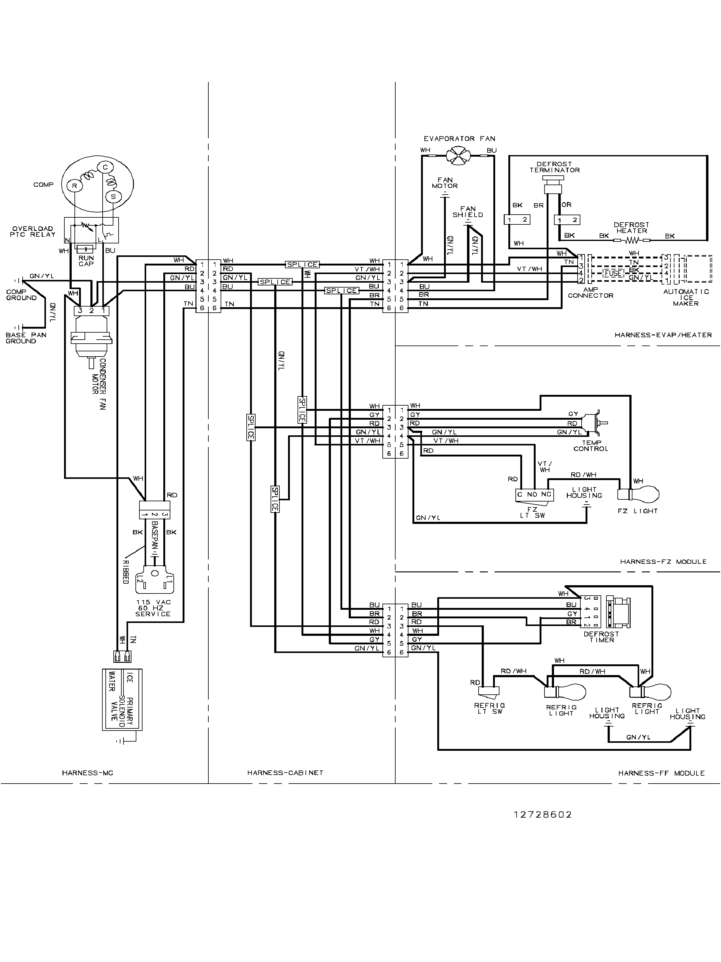 Maytag PBB2255GEB-PPBB2255GB0 wiring information diagram