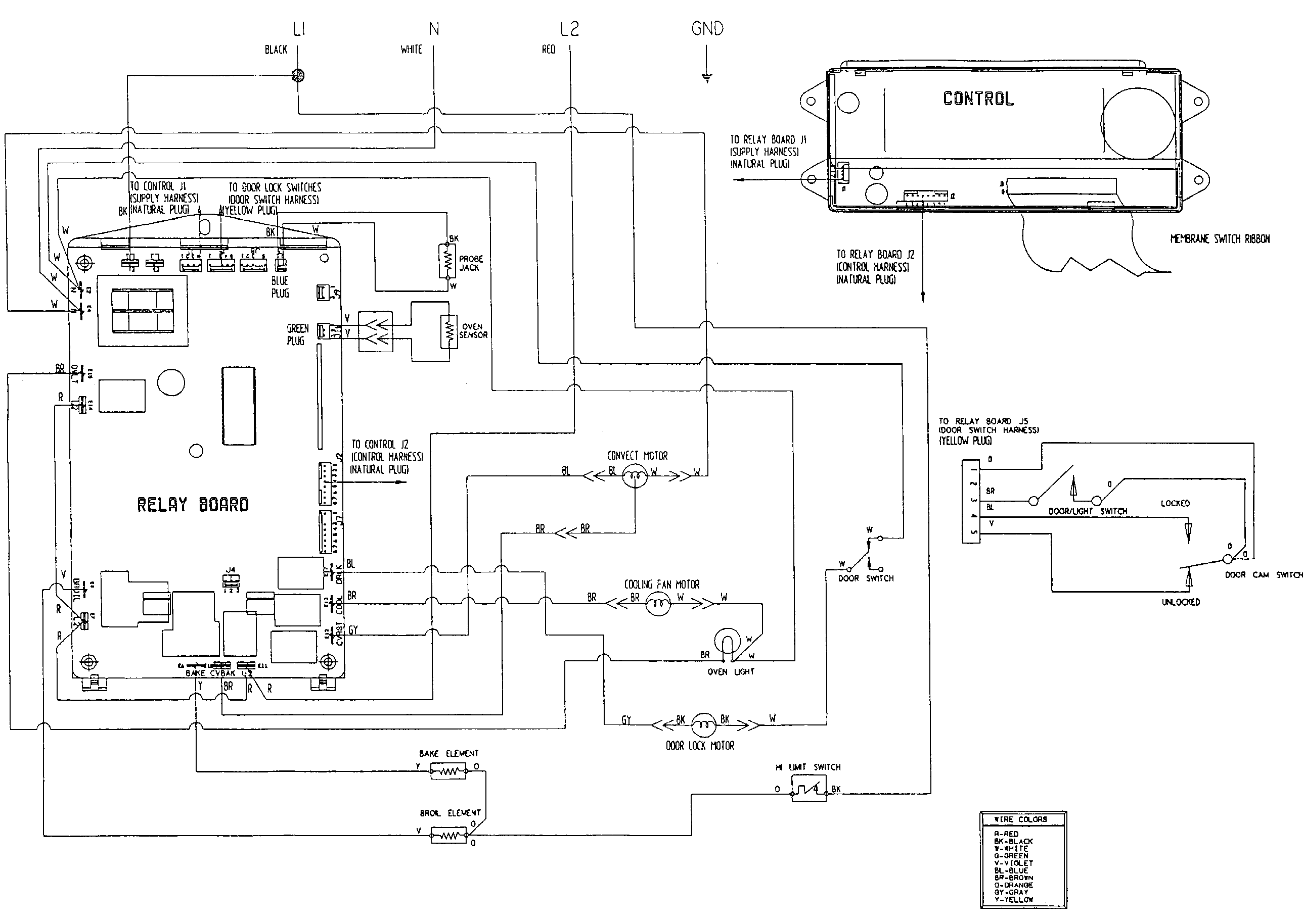 Jenn-Air W30400BC wiring information diagram