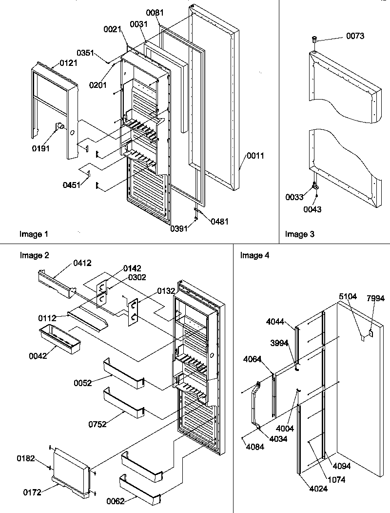 Amana SR25TW-P1194002WW ref door diagram