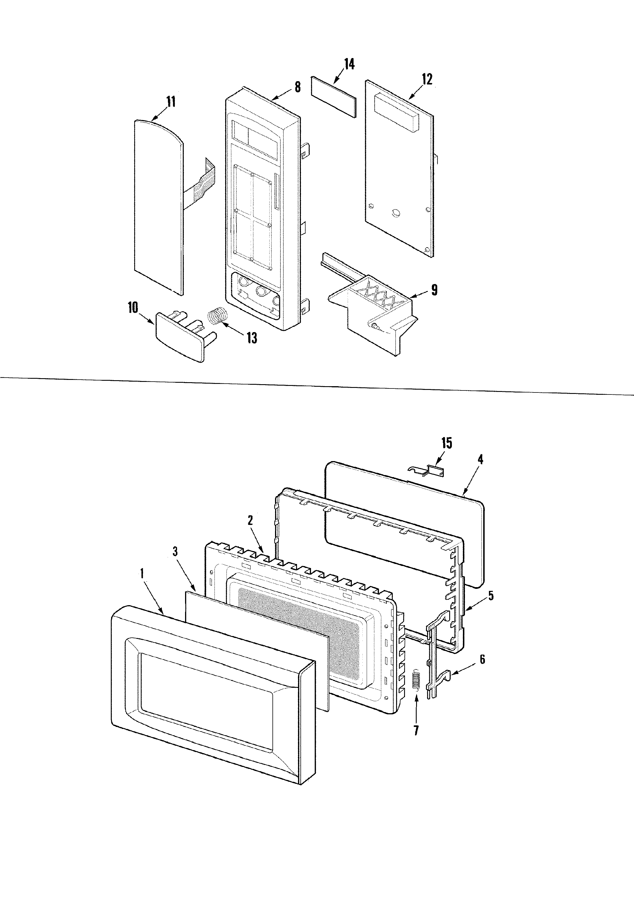 Amana ACM1120AB control/door diagram