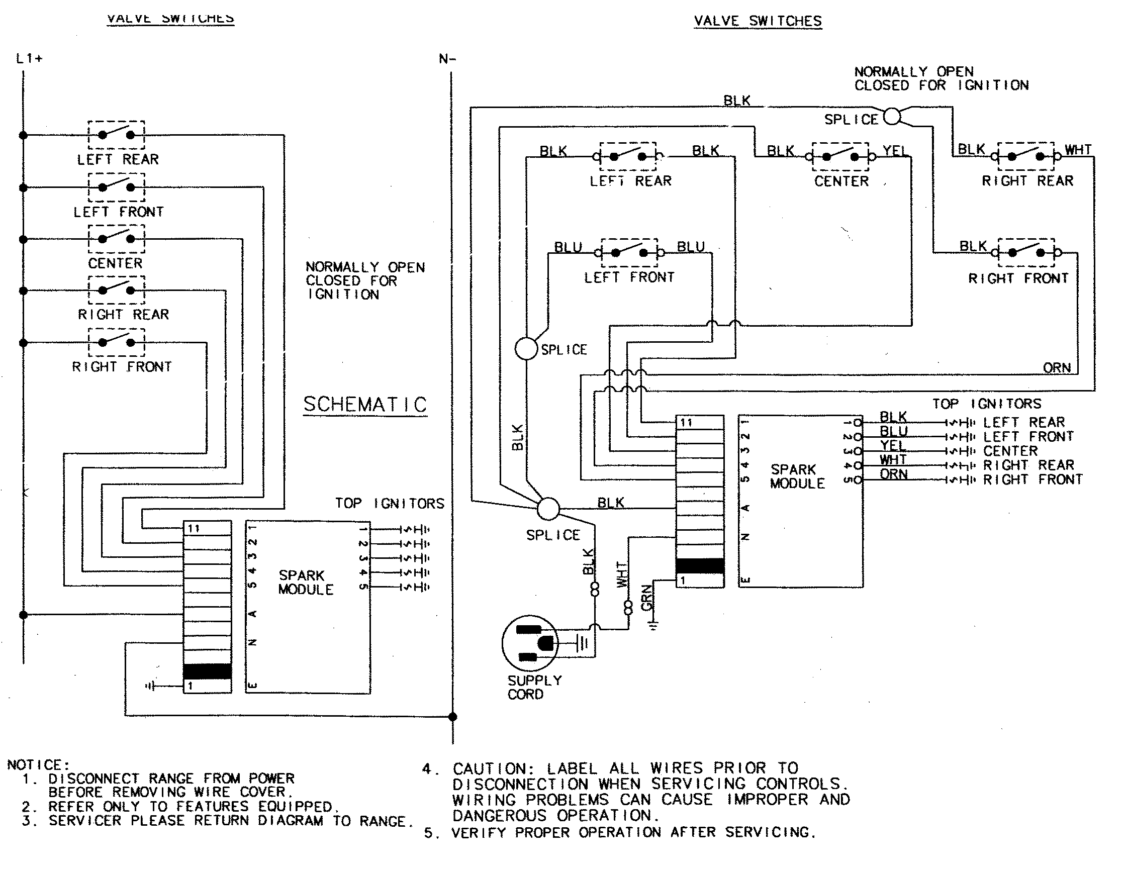 Jenn-Air JGC8536ADW wiring information diagram