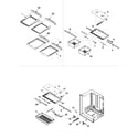 Amana ARB2217CSR-PARB2217CS3 refrigerator shelving diagram