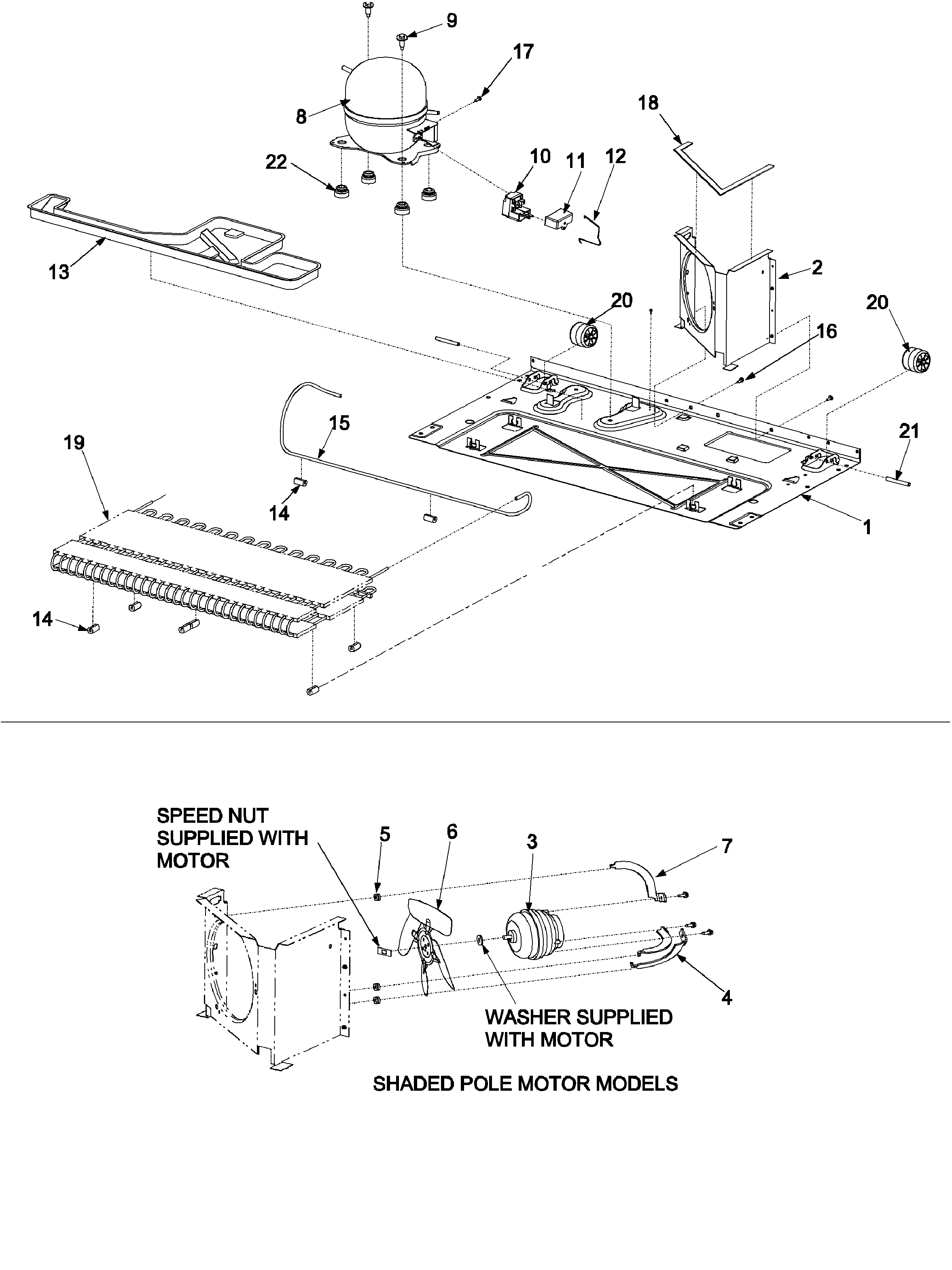 Amana ARB2217CC-PARB2217CC1 compressor diagram