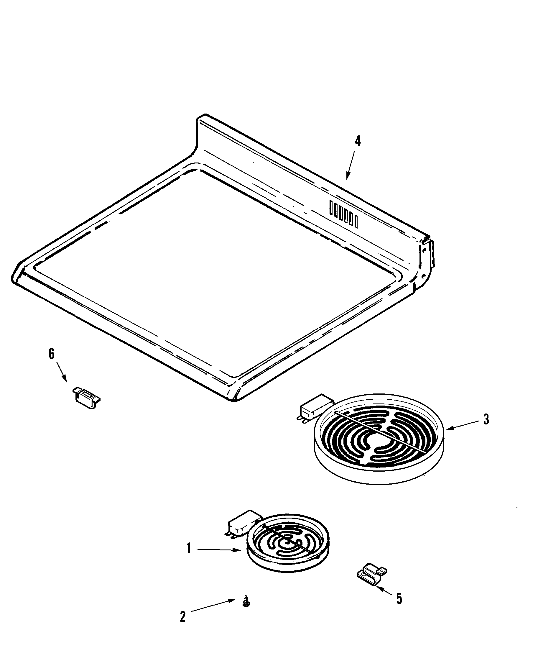 Admiral LER3725AAC top assembly diagram