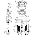 Maytag LSE7804ACL tub diagram
