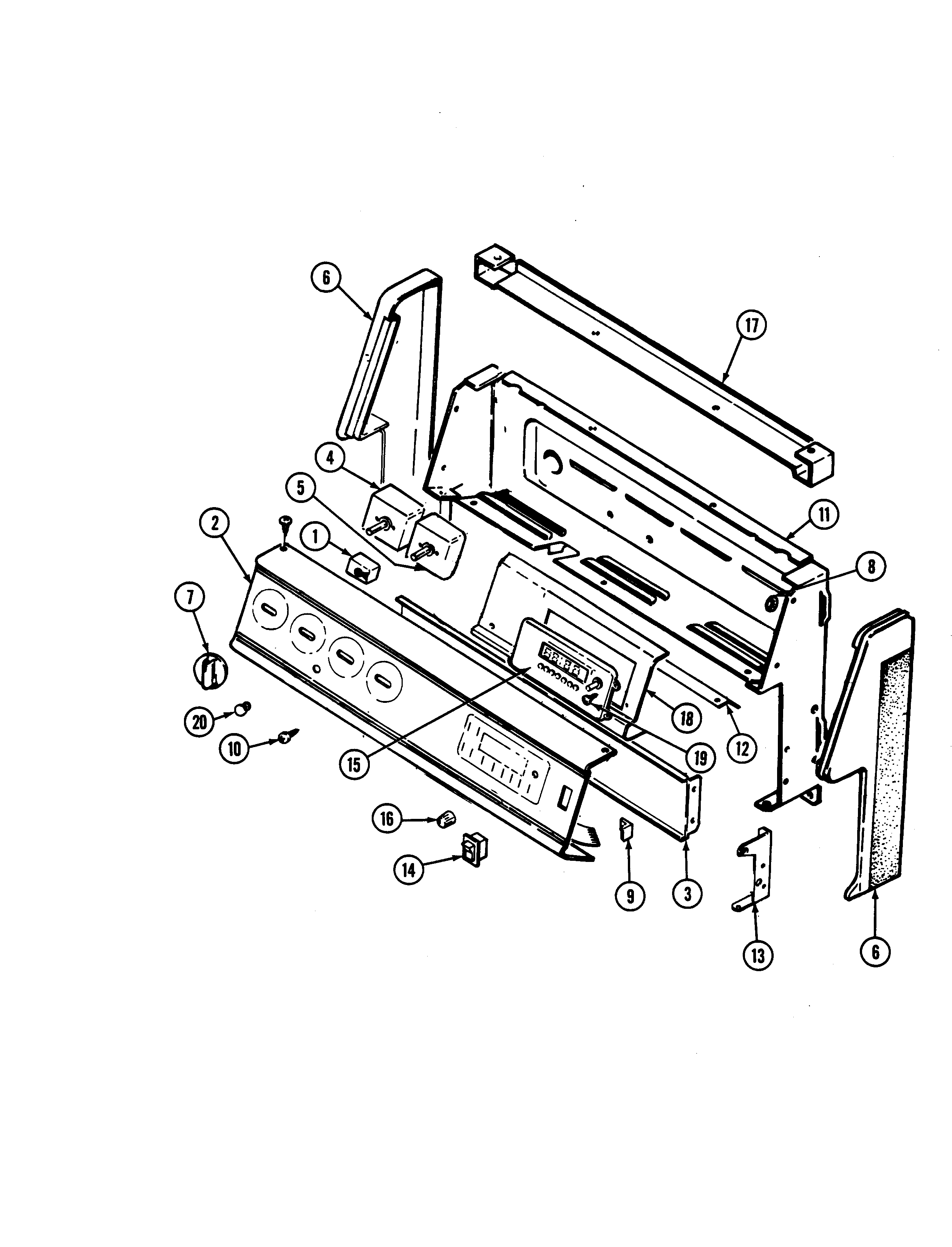 Crosley CC3878XRB control panel diagram