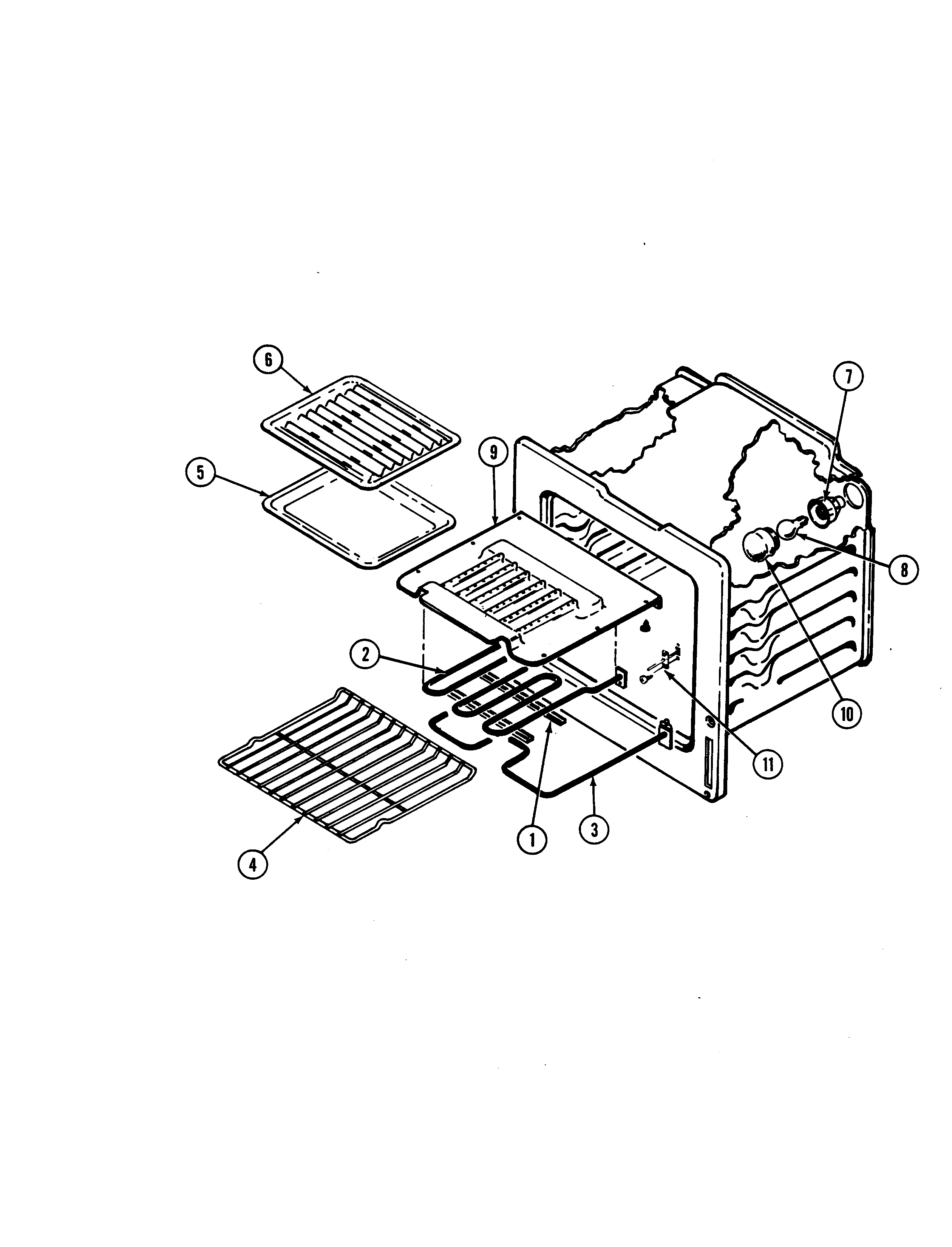 Crosley CC3878XRB oven diagram