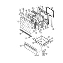 Crosley CC3878XRB door/drawer diagram