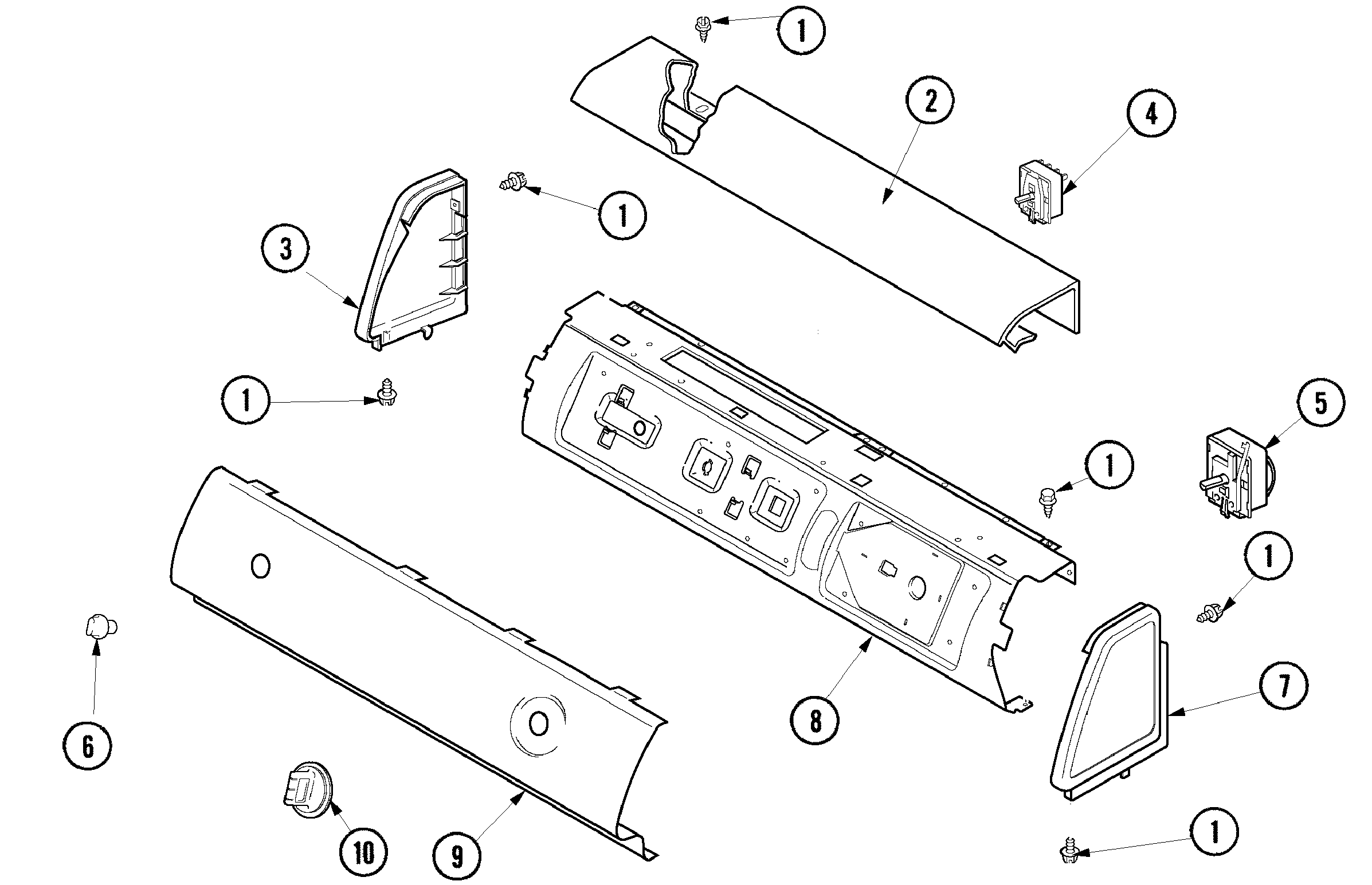 Amana ALE230RCW control panel diagram