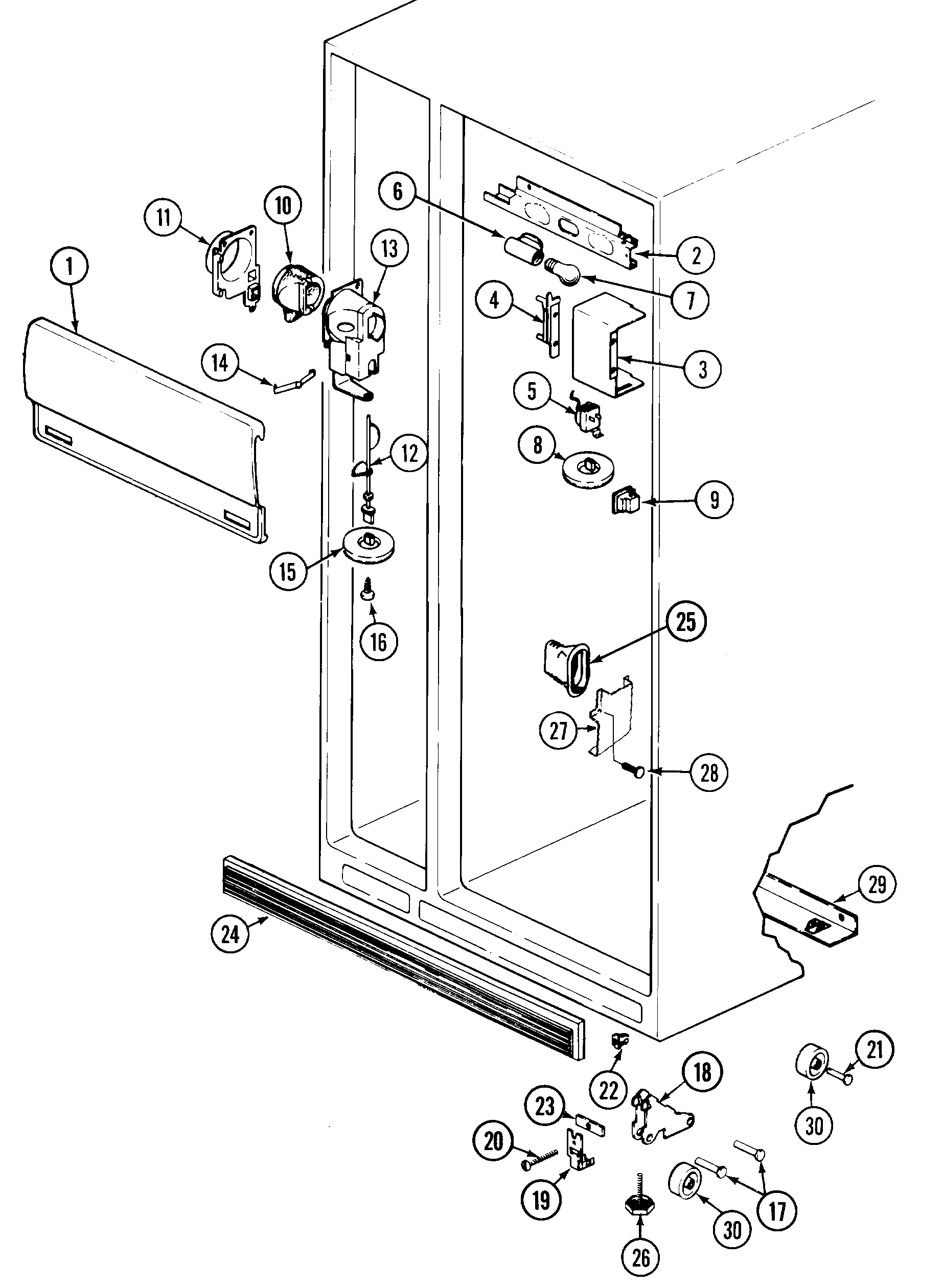 Maytag GS22Y8DV fresh food compartment diagram
