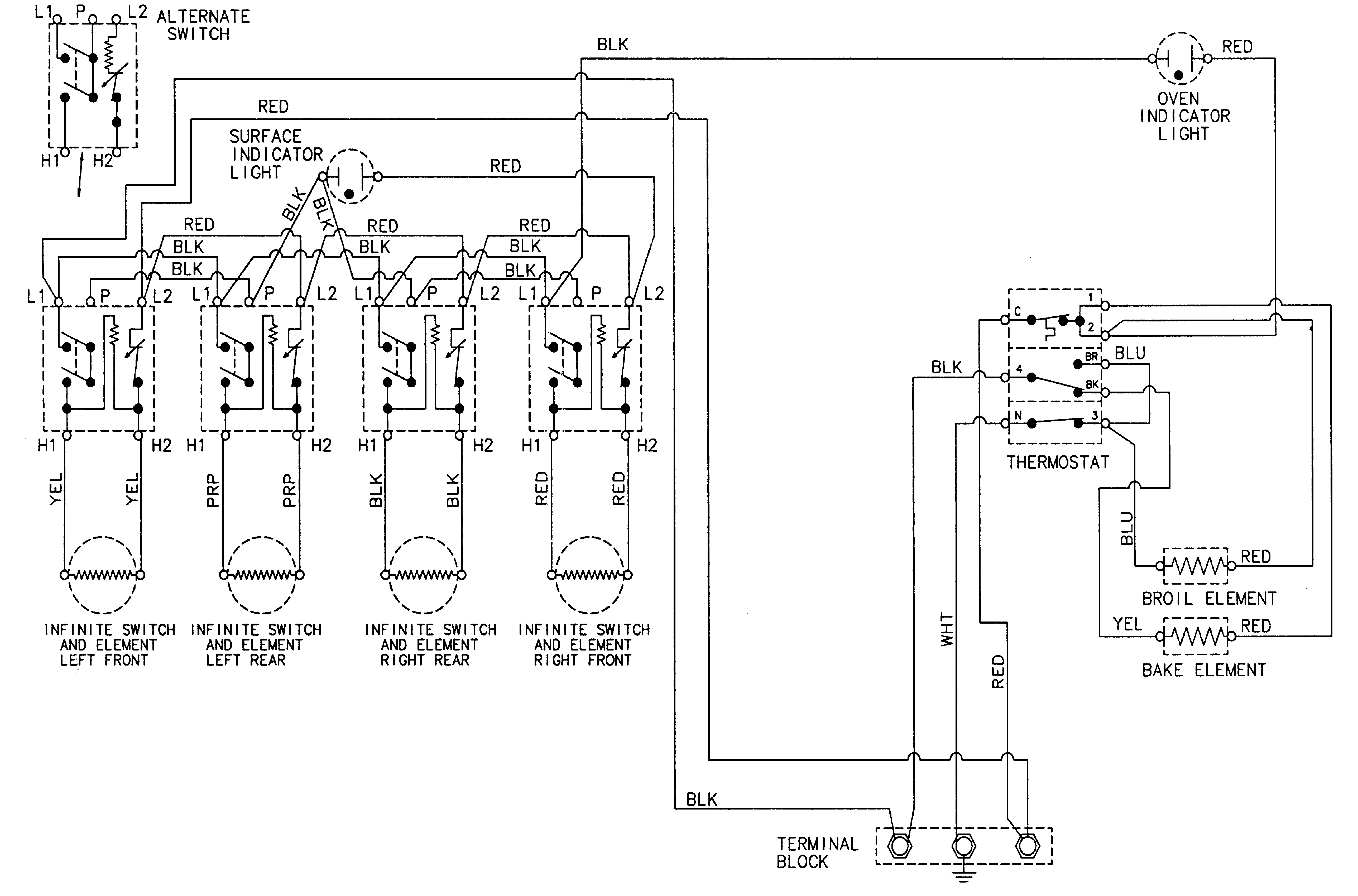 Magic Chef CER1140AAA wiring information diagram