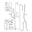 Maytag MSD2756GEW freezer outer door (msd2756geb/q/w) diagram