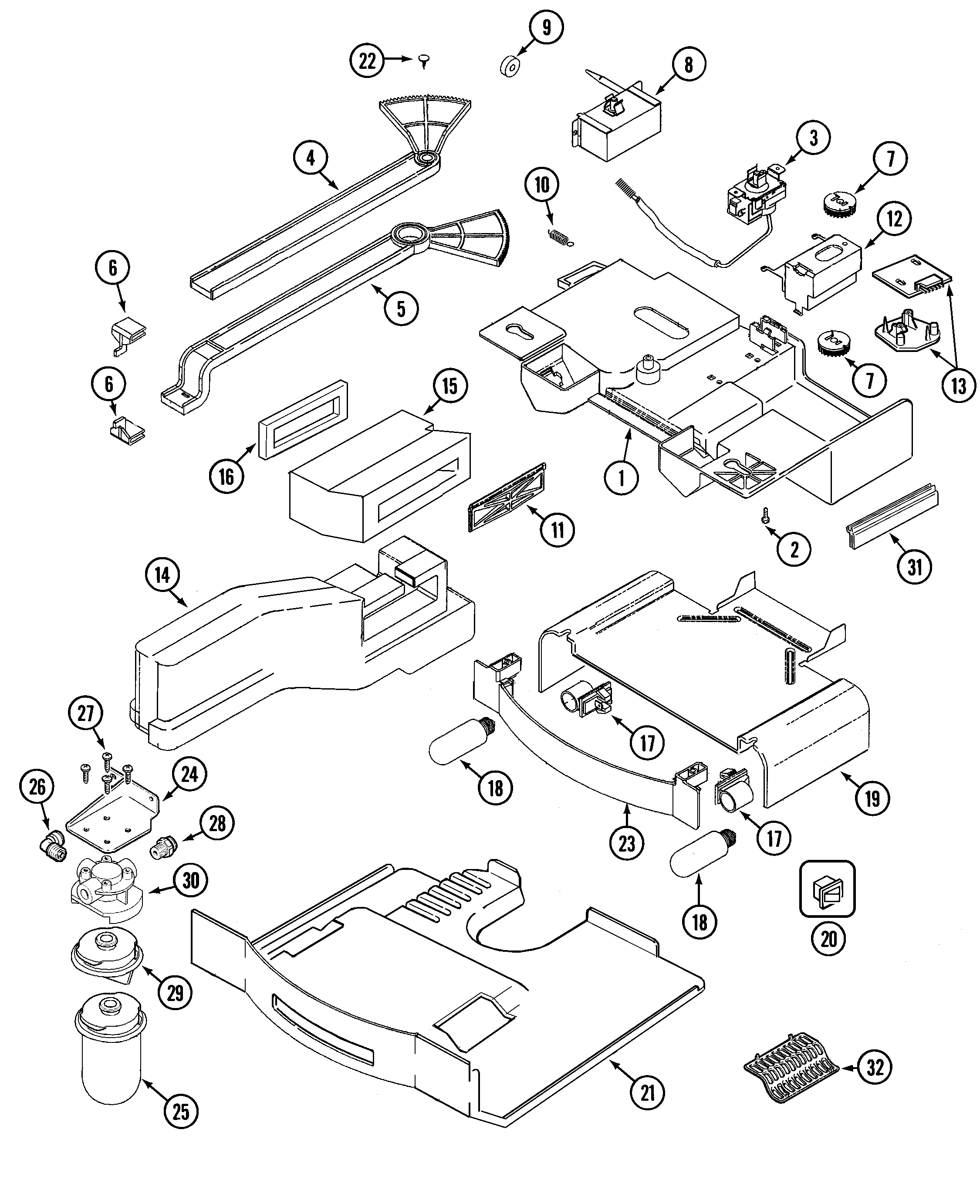 Maytag MSD2756GES controls diagram