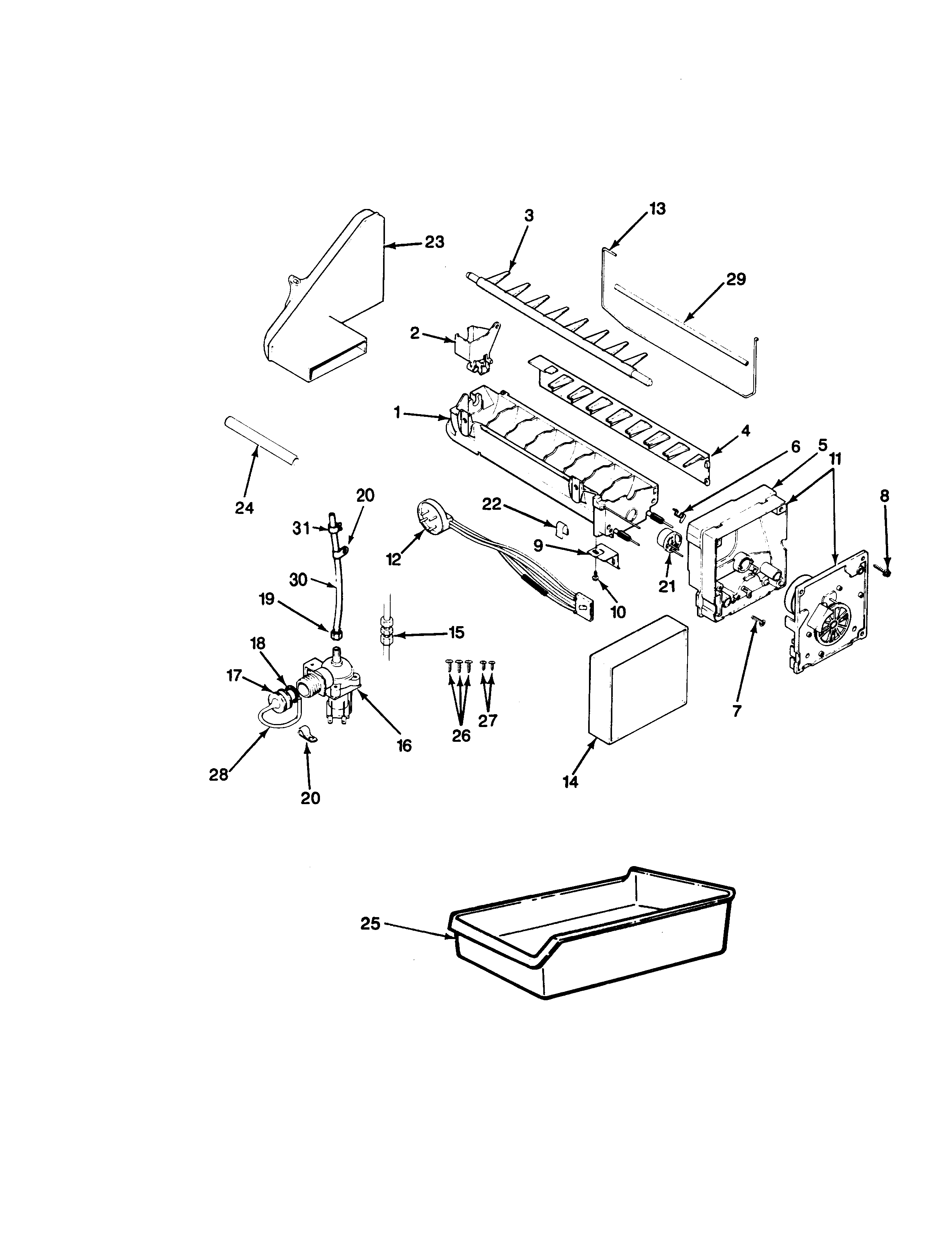 Crosley CNTI17V4-AC35A ice maker diagram