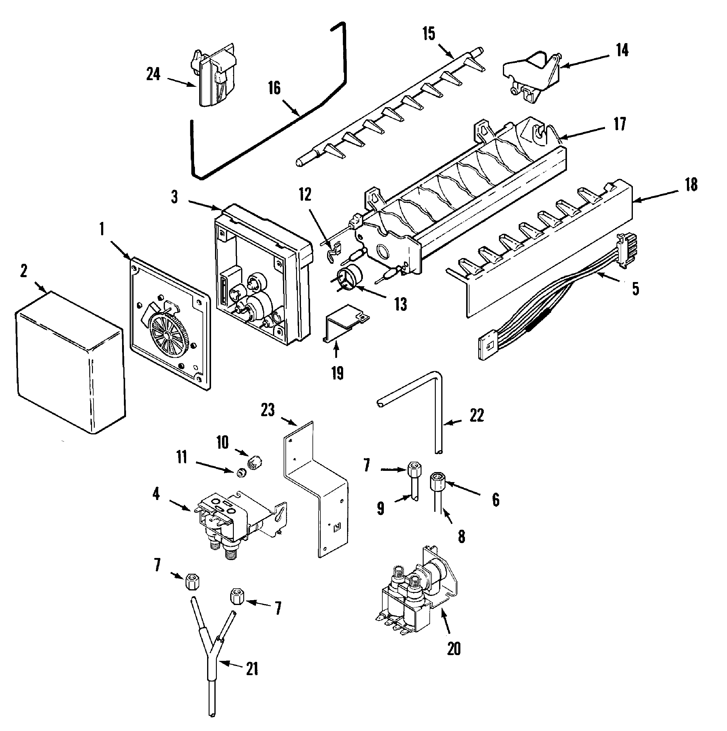 Maytag GS2727EADW ice maker diagram