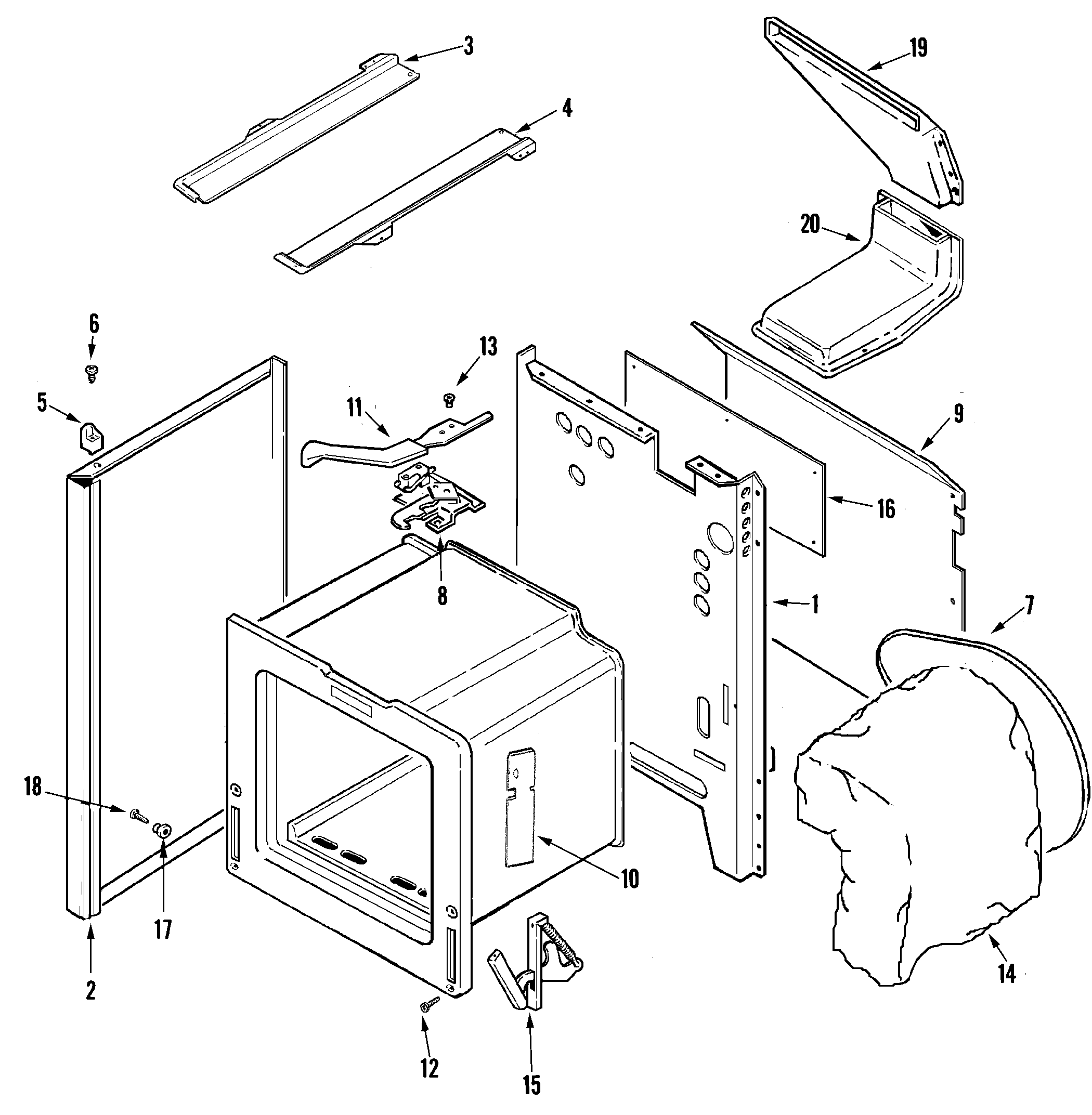 Admiral LGR3725ADC body diagram
