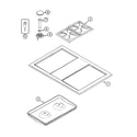 Jenn-Air CCGP2420PF top assembly diagram