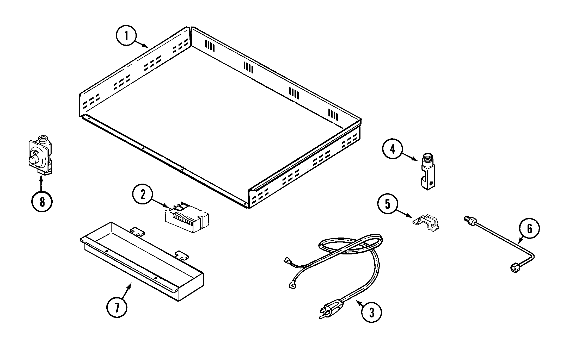 Jenn-Air CCGP2420PF burner box diagram