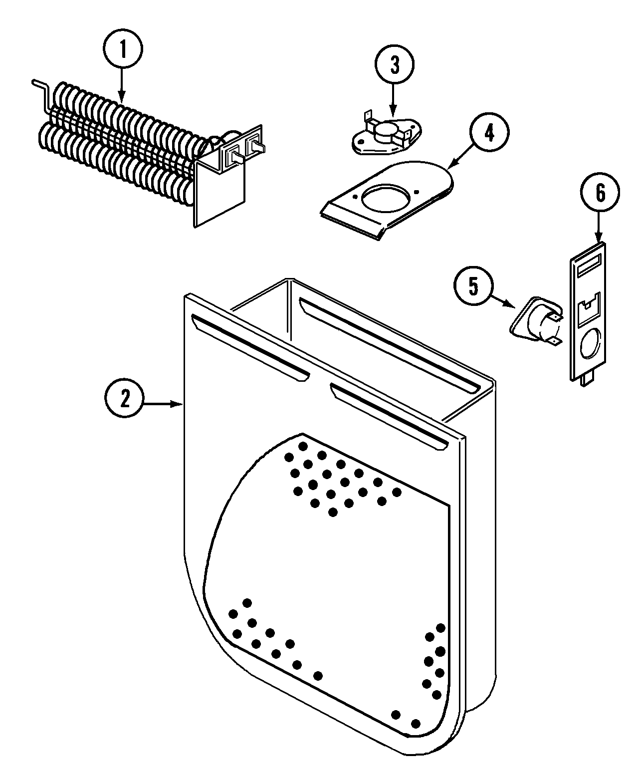 Crosley CDE6000W heater diagram