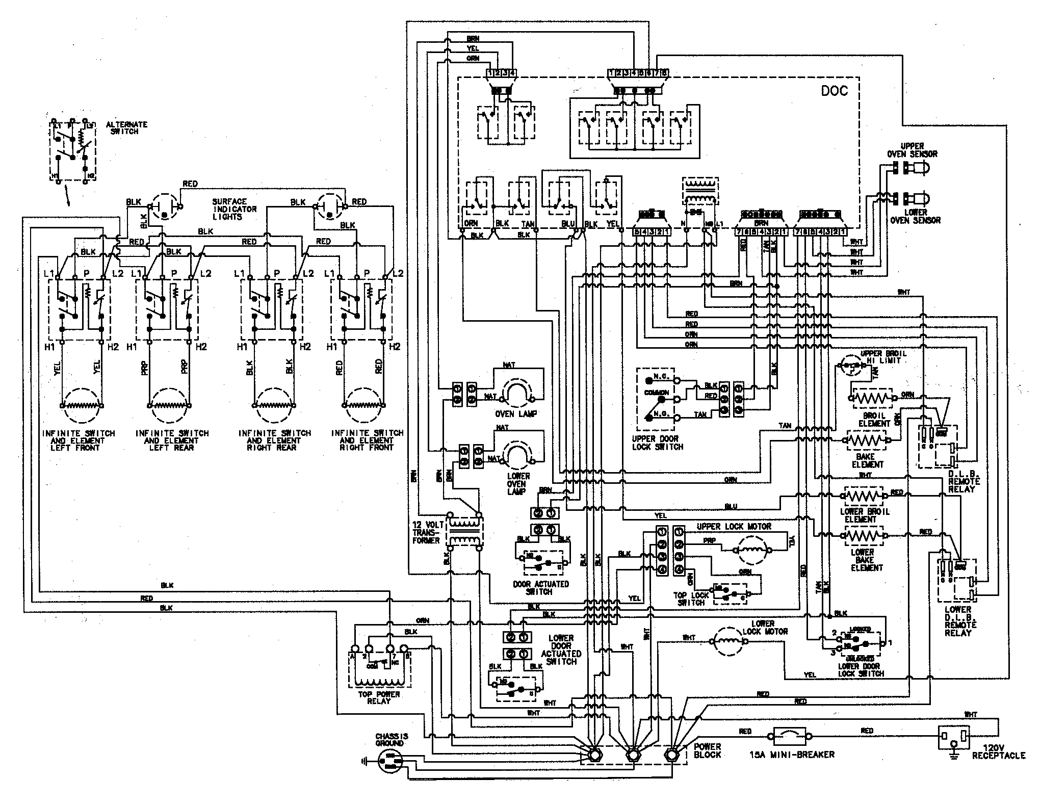 Maytag MER6550BCQ wiring information diagram
