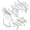 Maytag MGR5730BDB door/drawer diagram