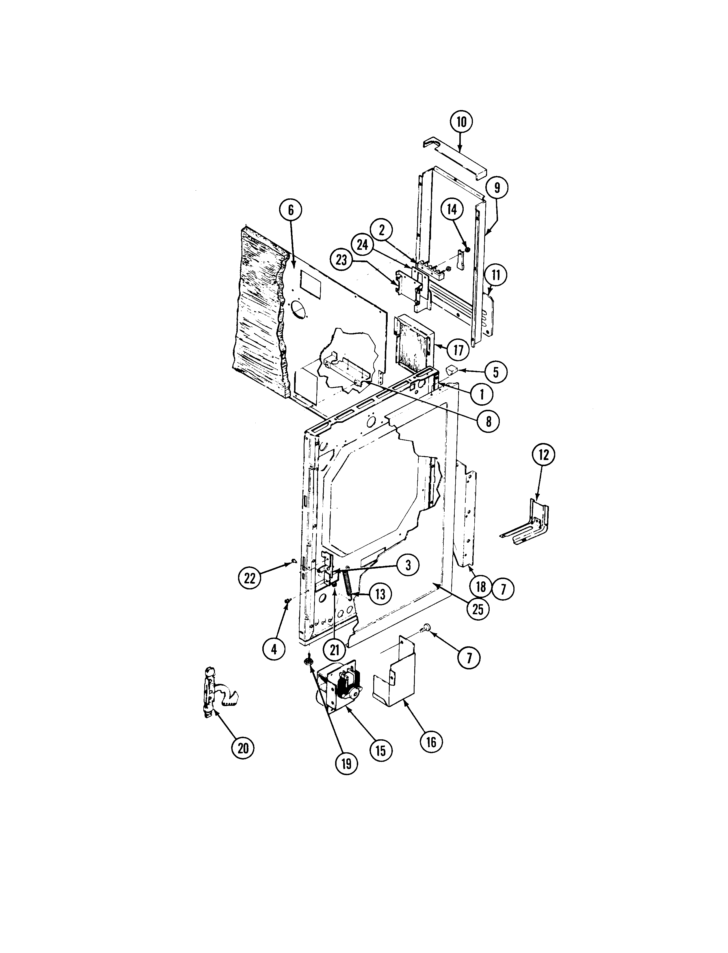 Admiral 667AK-TSVW body diagram