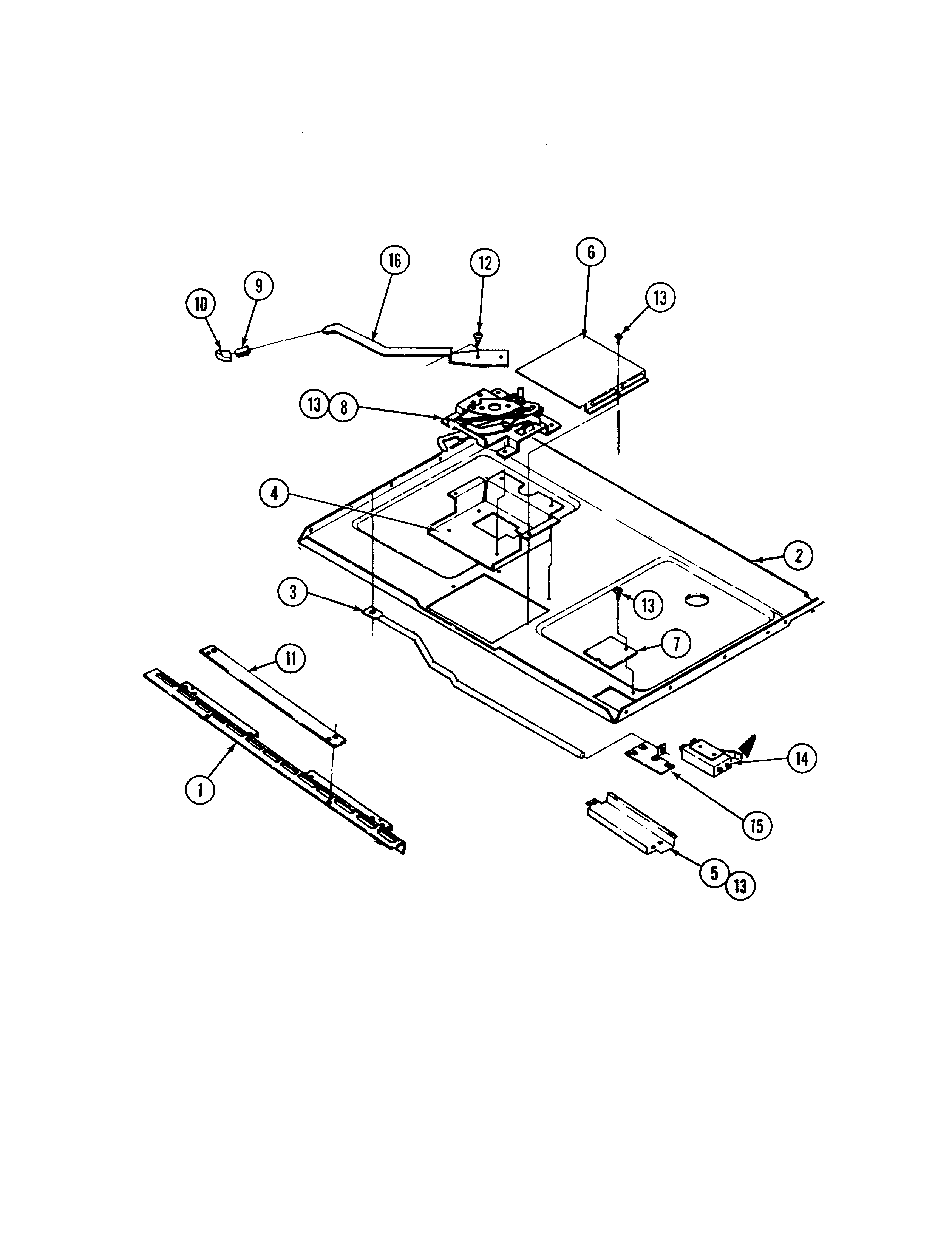Admiral 667AK-TSVW internal controls diagram