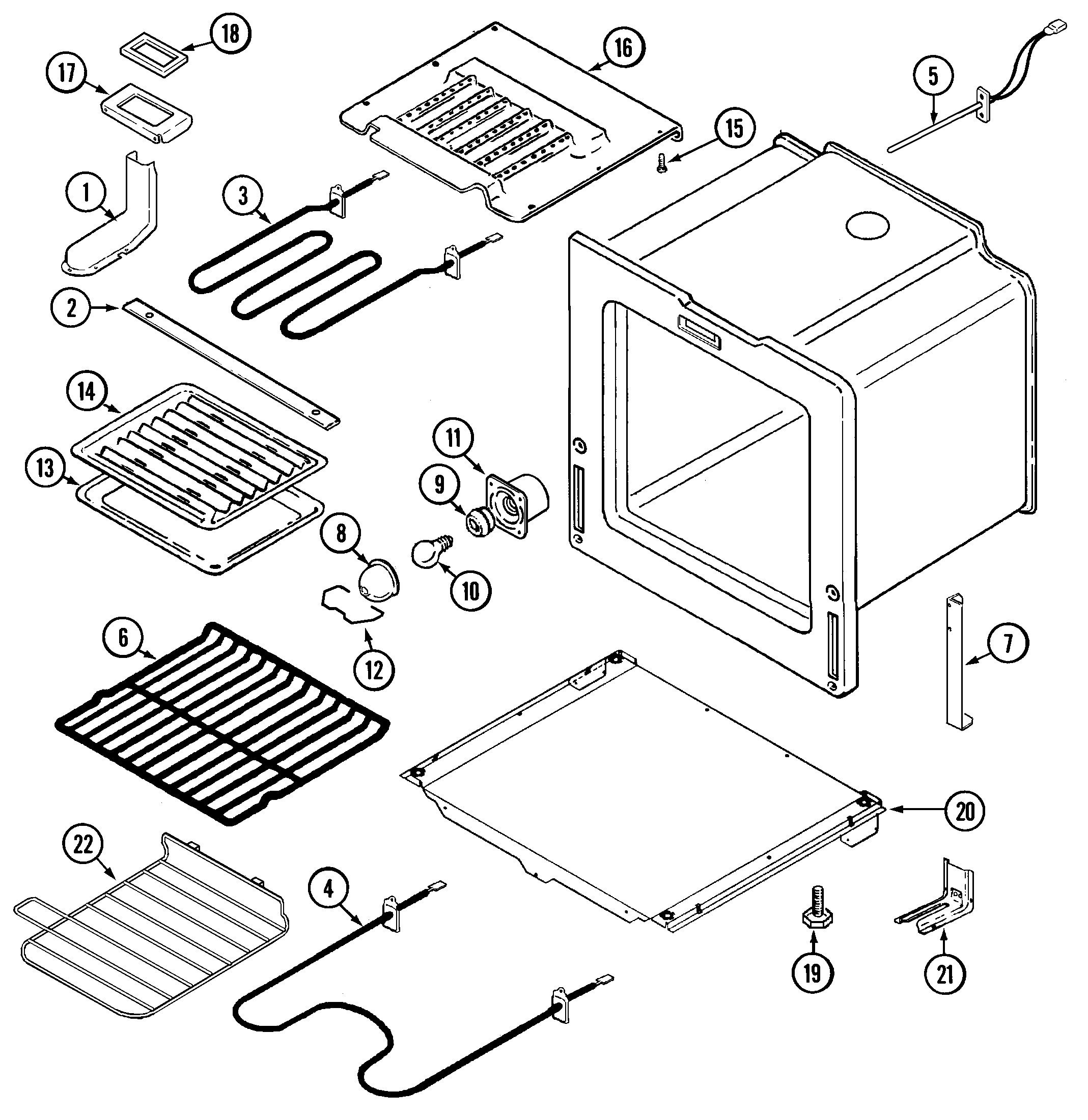 Maytag MEP5770AAB oven/base diagram