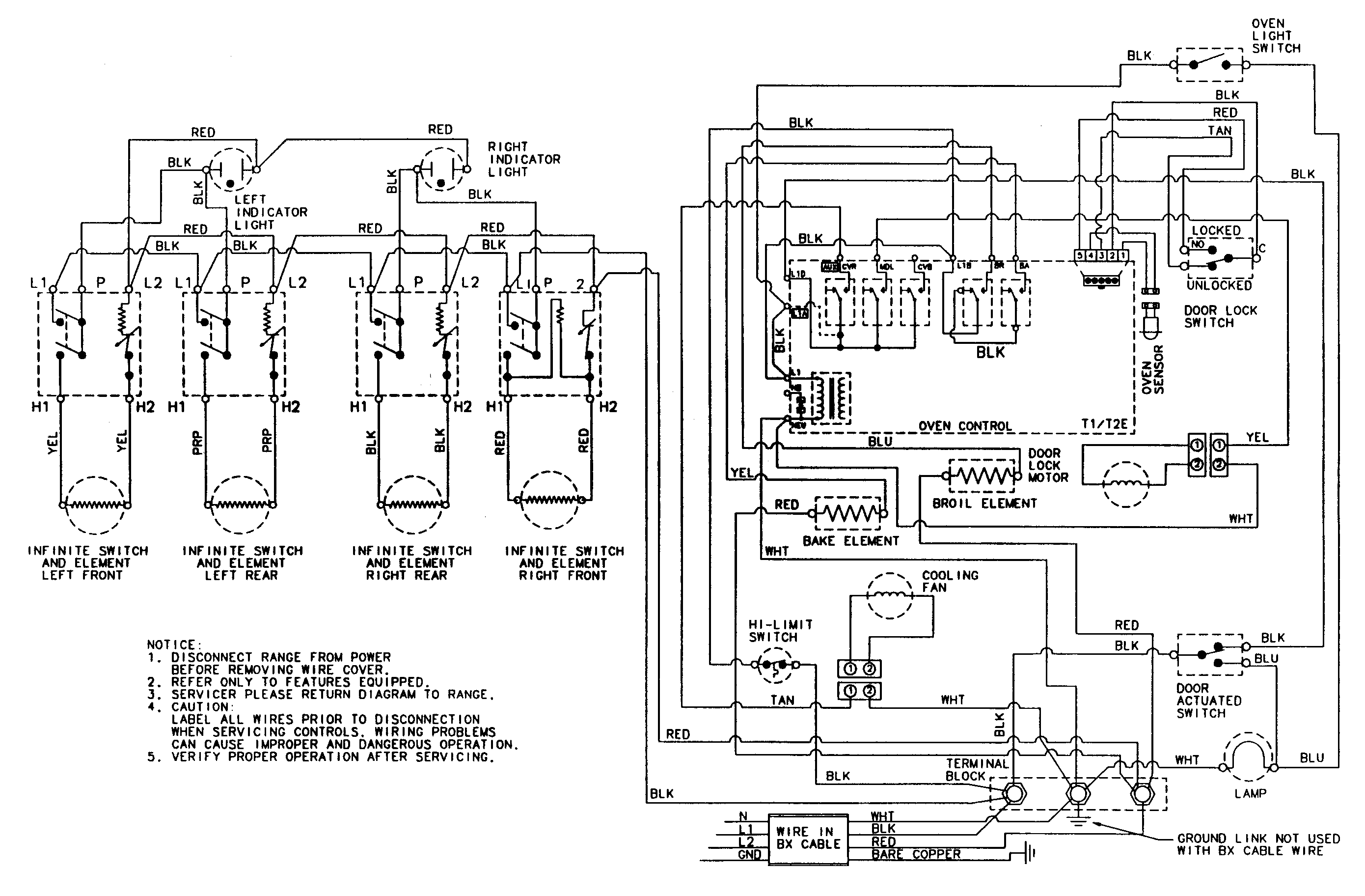 Maytag MES5570AAB wiring information diagram