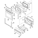 Maytag MES5770ACB door/drawer diagram