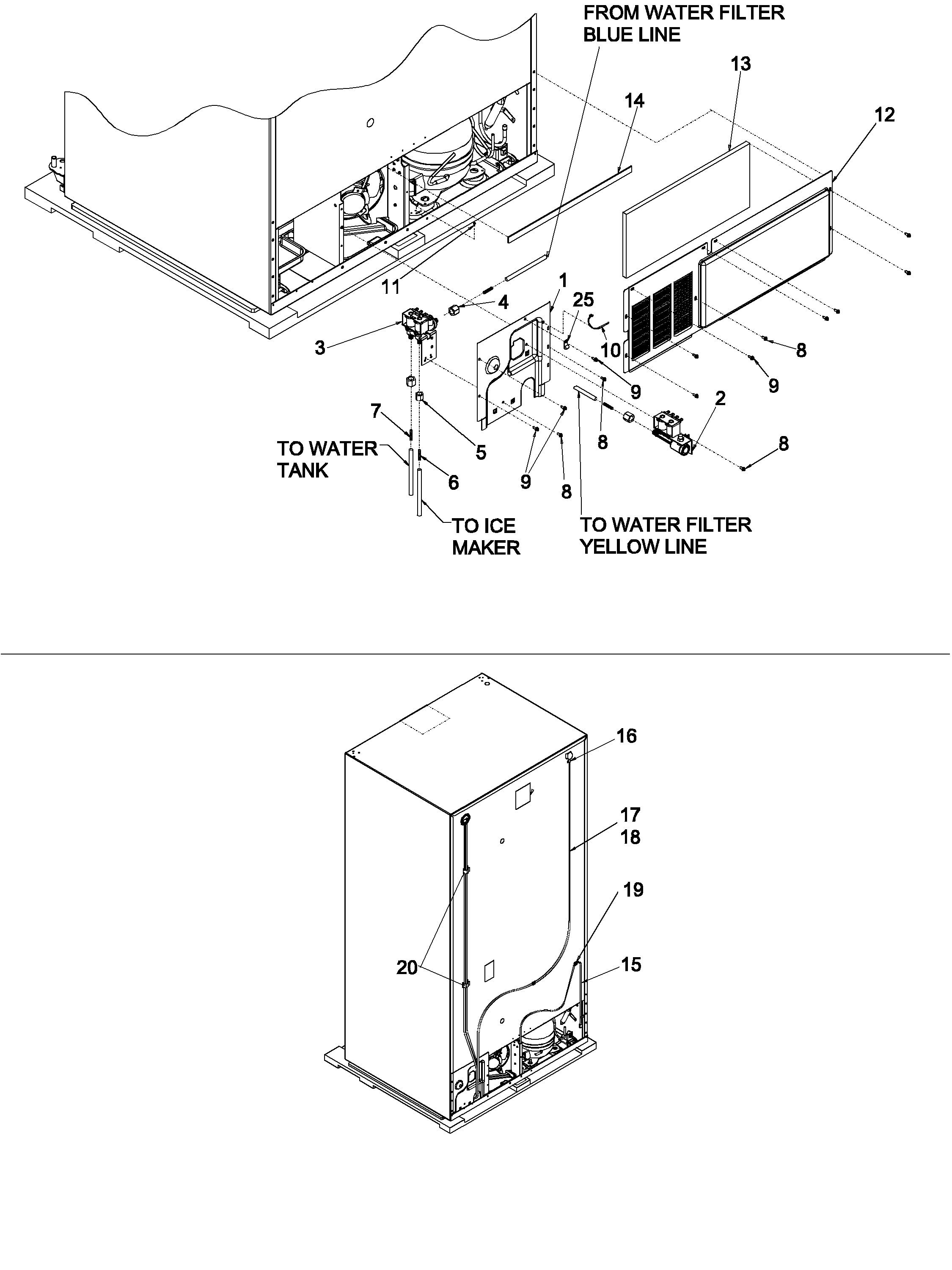 Kenmore 59650004100 cabinet back diagram