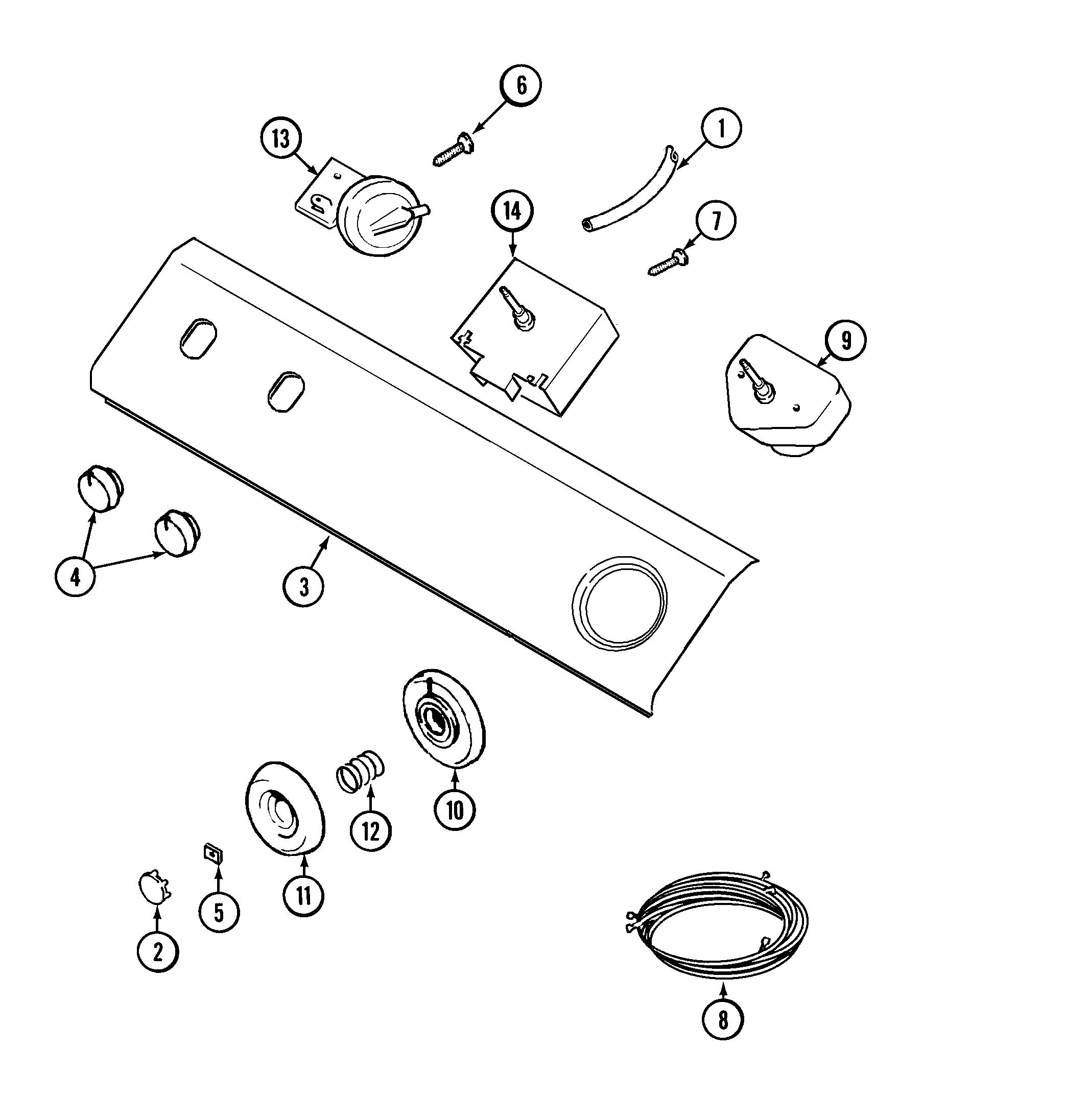 Maytag LAT9356AAM control panel (lat9356aaq) diagram