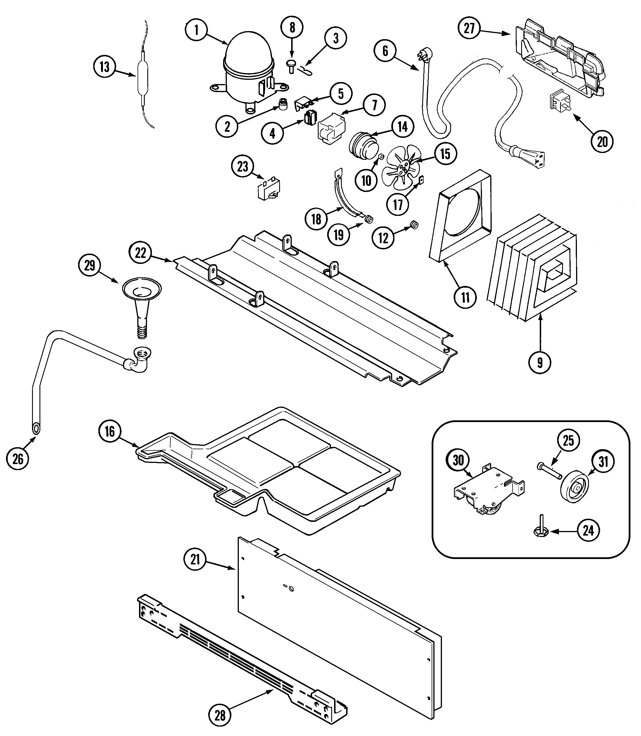 Maytag GS2126PADB compressor (gs2126padb rev 10) diagram