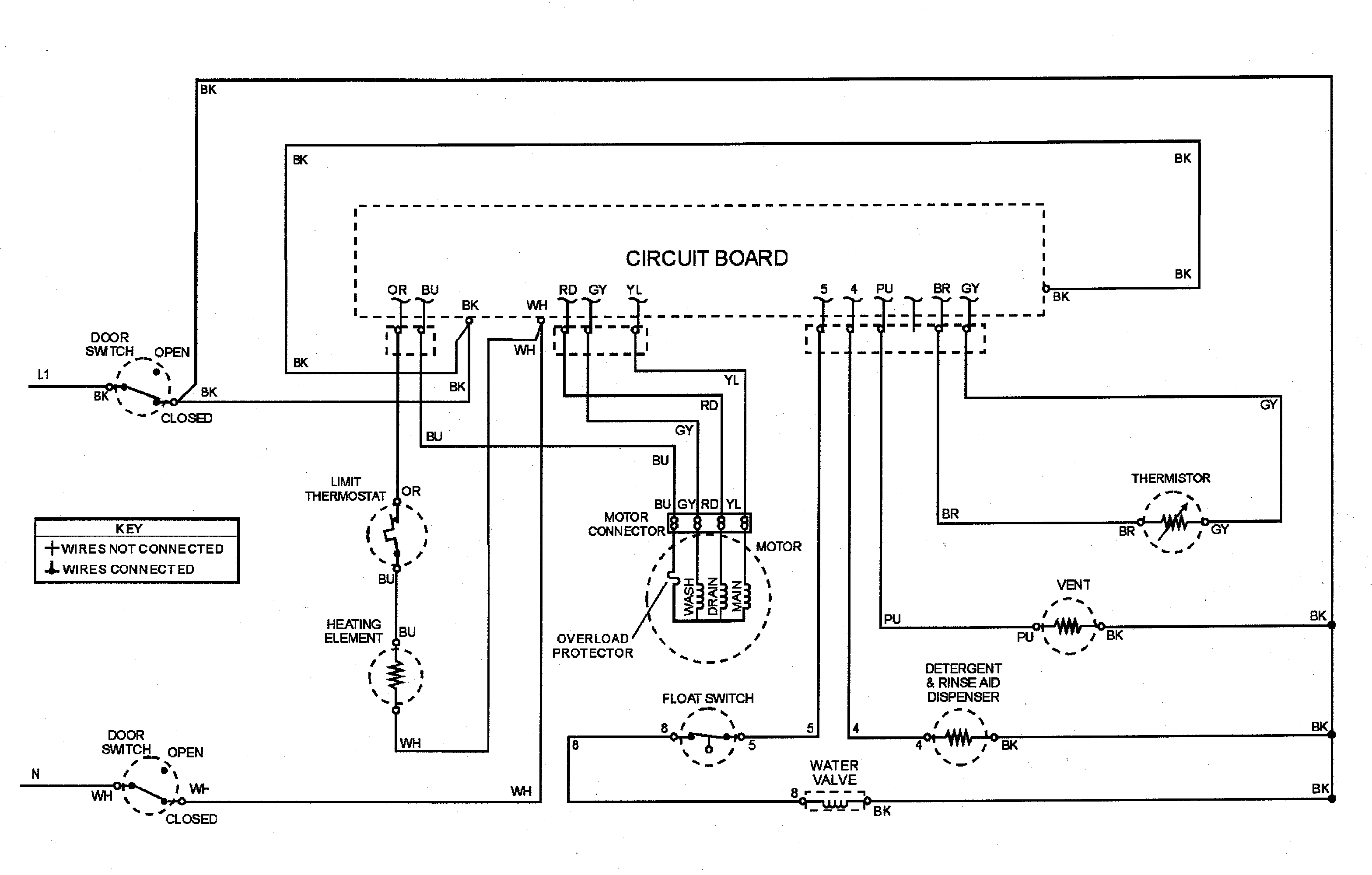 Maytag MDB6650AWQ wiring information diagram