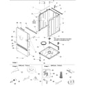 Amana ALW540RMW-PALW540RMW1 base, cabinet, front and special tools diagram