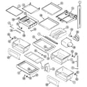 Maytag MSD2456GEW shelves & accessories diagram