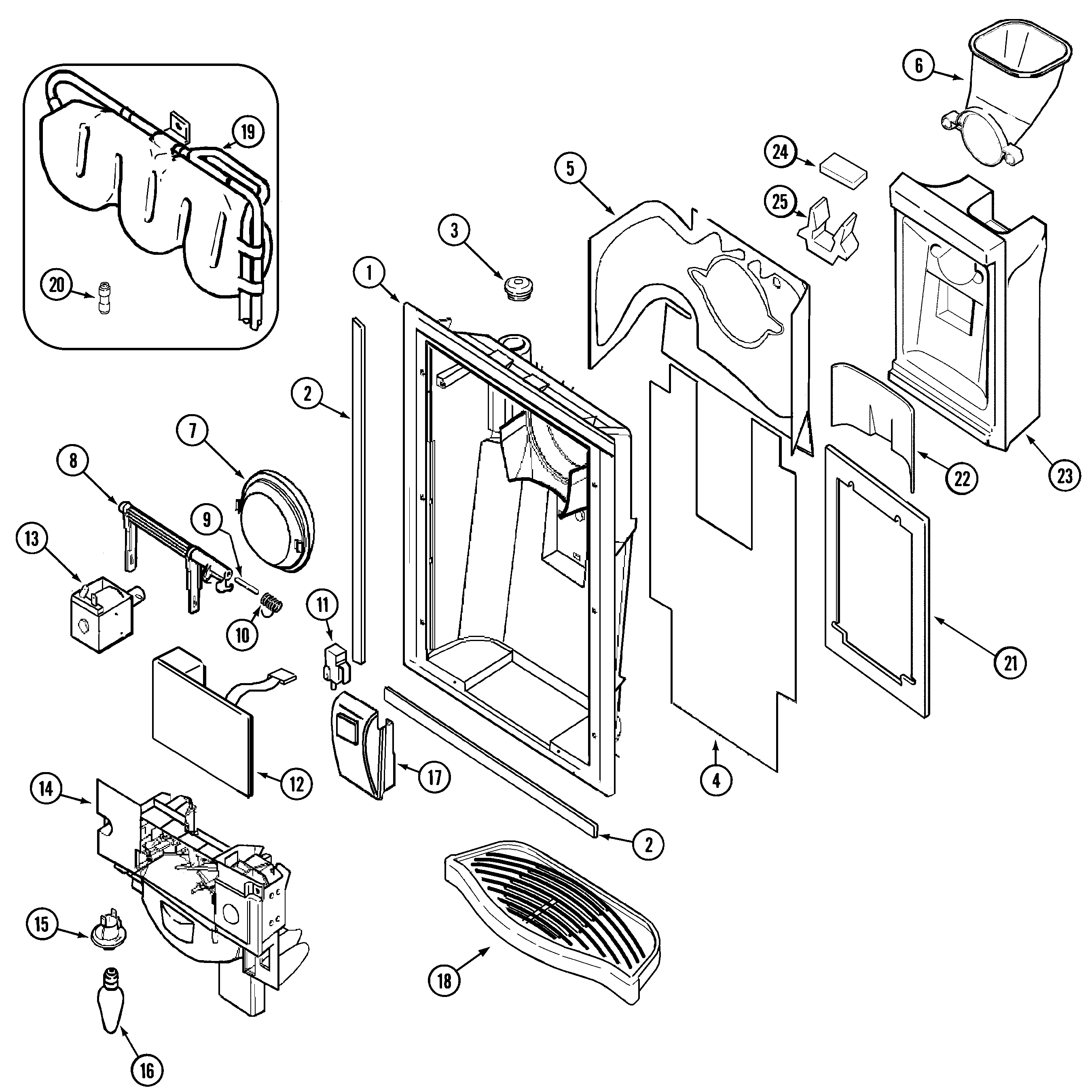Maytag MSD2456GEQ fountain diagram