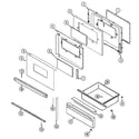 Magic Chef CGR3742CDT door/drawer diagram