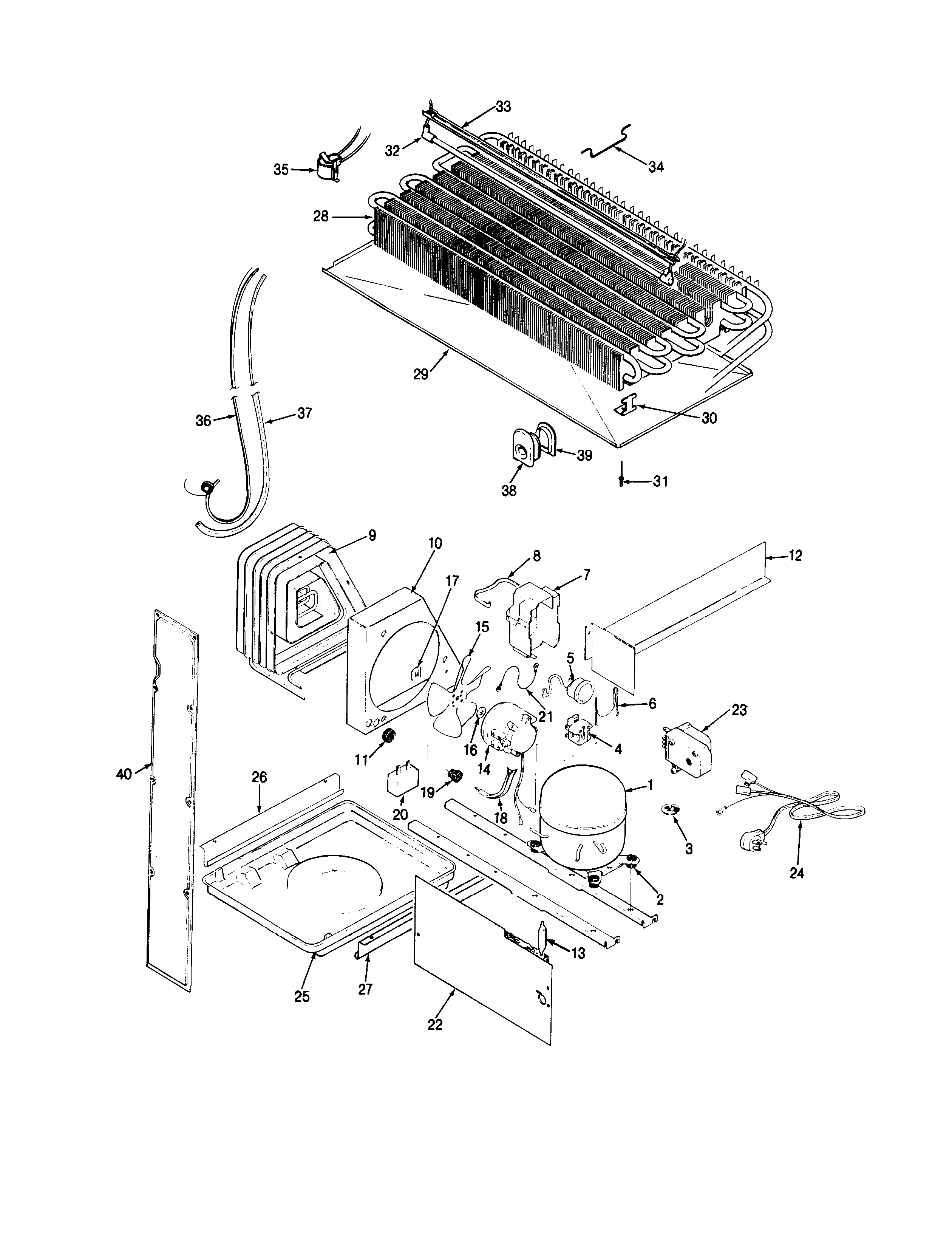 Maytag NNT197KA-BC63A unit compartment & system diagram