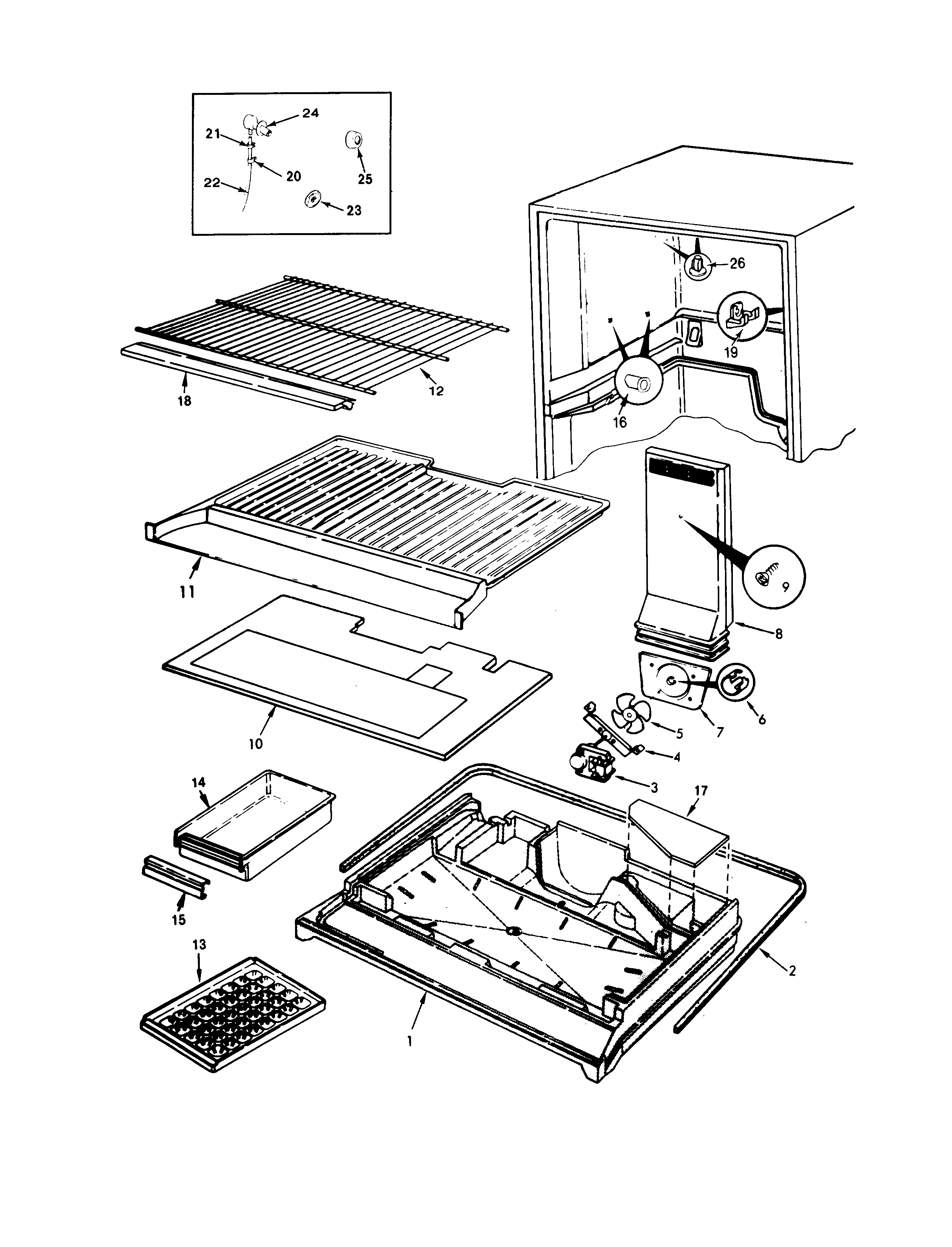Maytag NNT197KA-BC63A freezer compartment diagram
