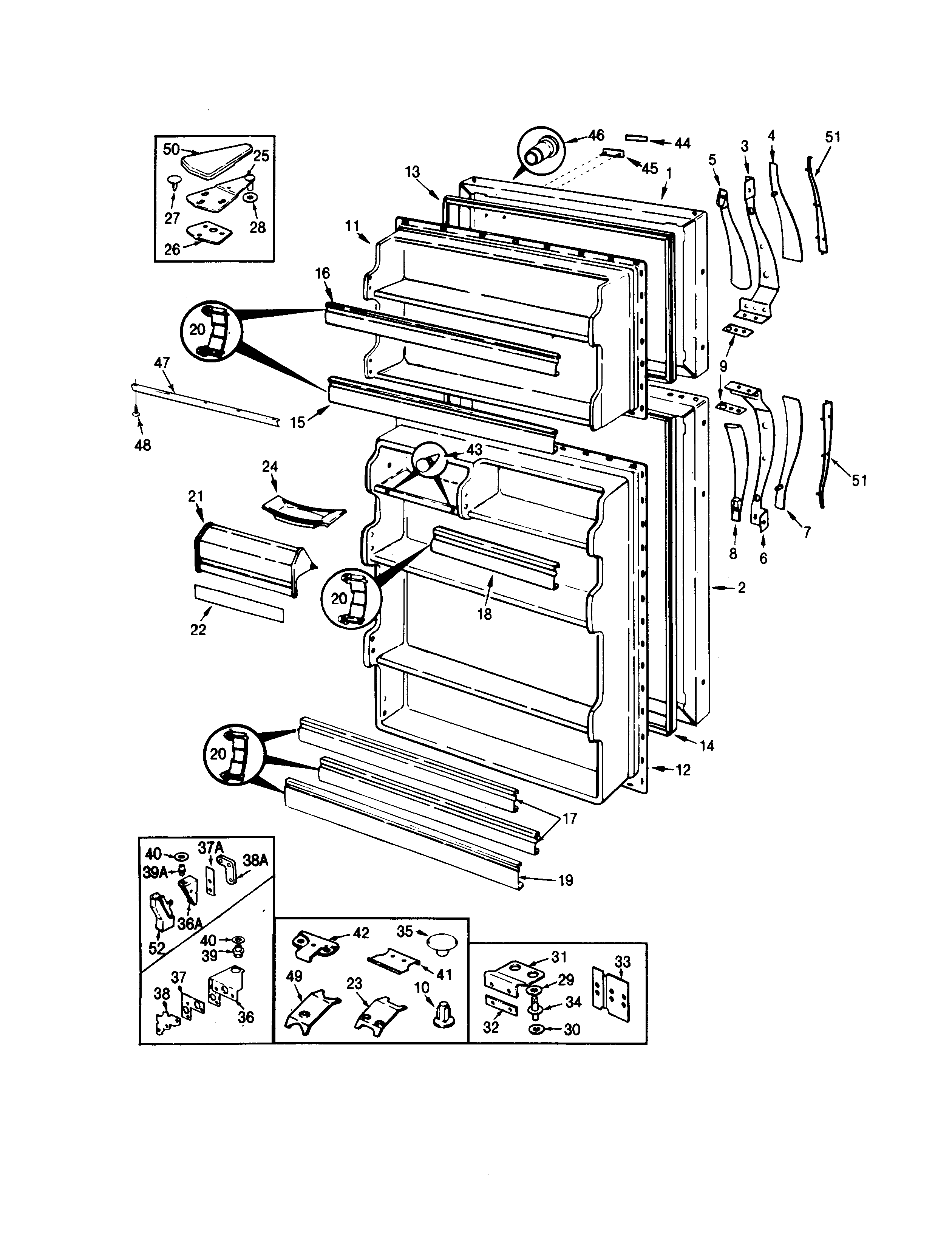 Maytag NNT197KA-BC63A doors diagram
