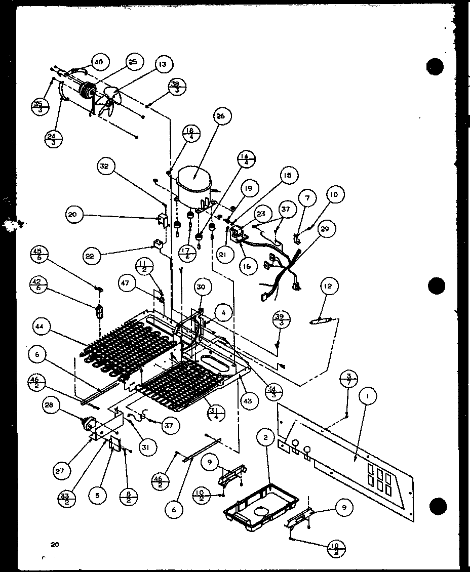 Amana 36538-P1121904WL machine compartment - panasonic diagram