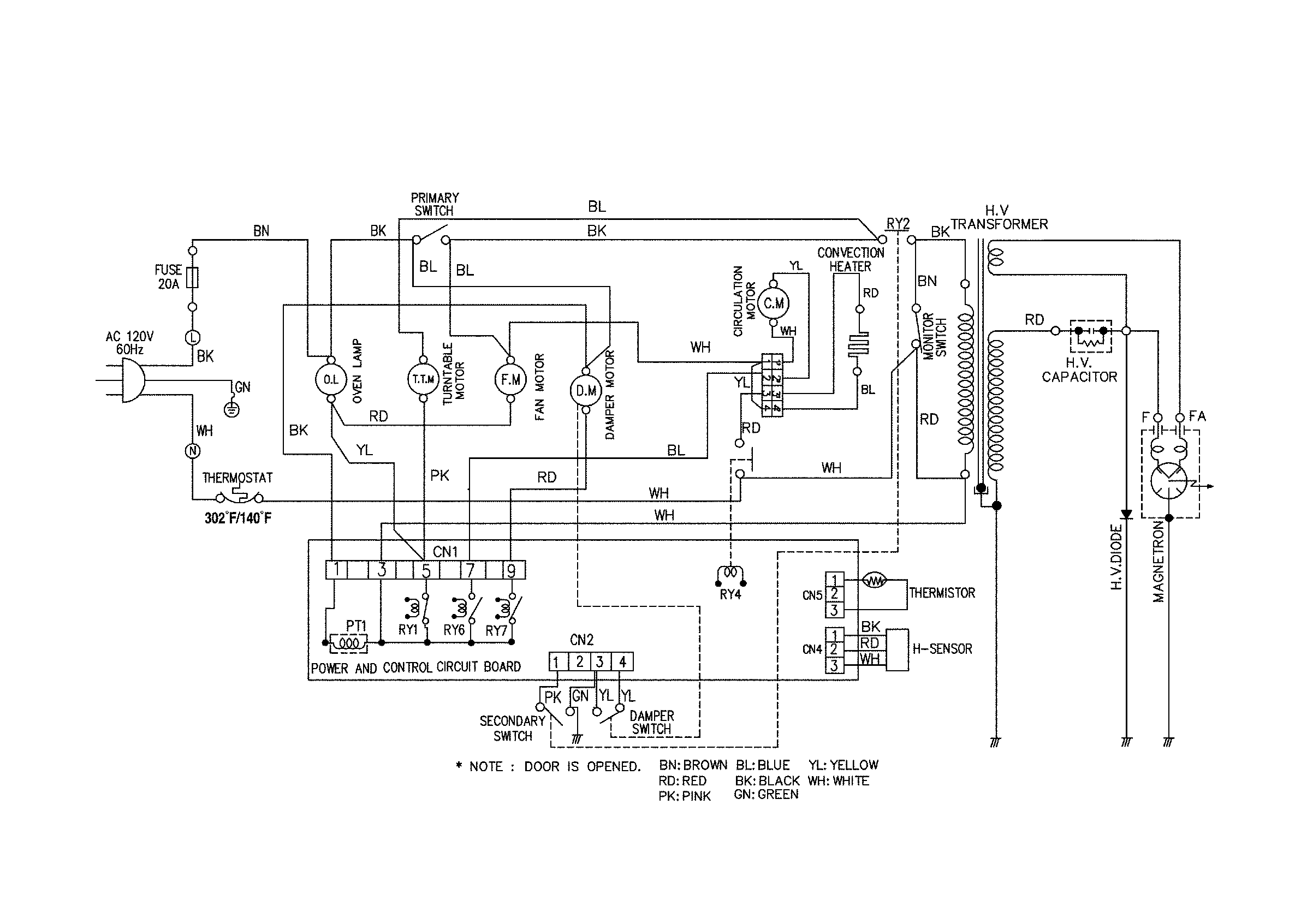 Jenn-Air JMC9158AAB wiring information diagram
