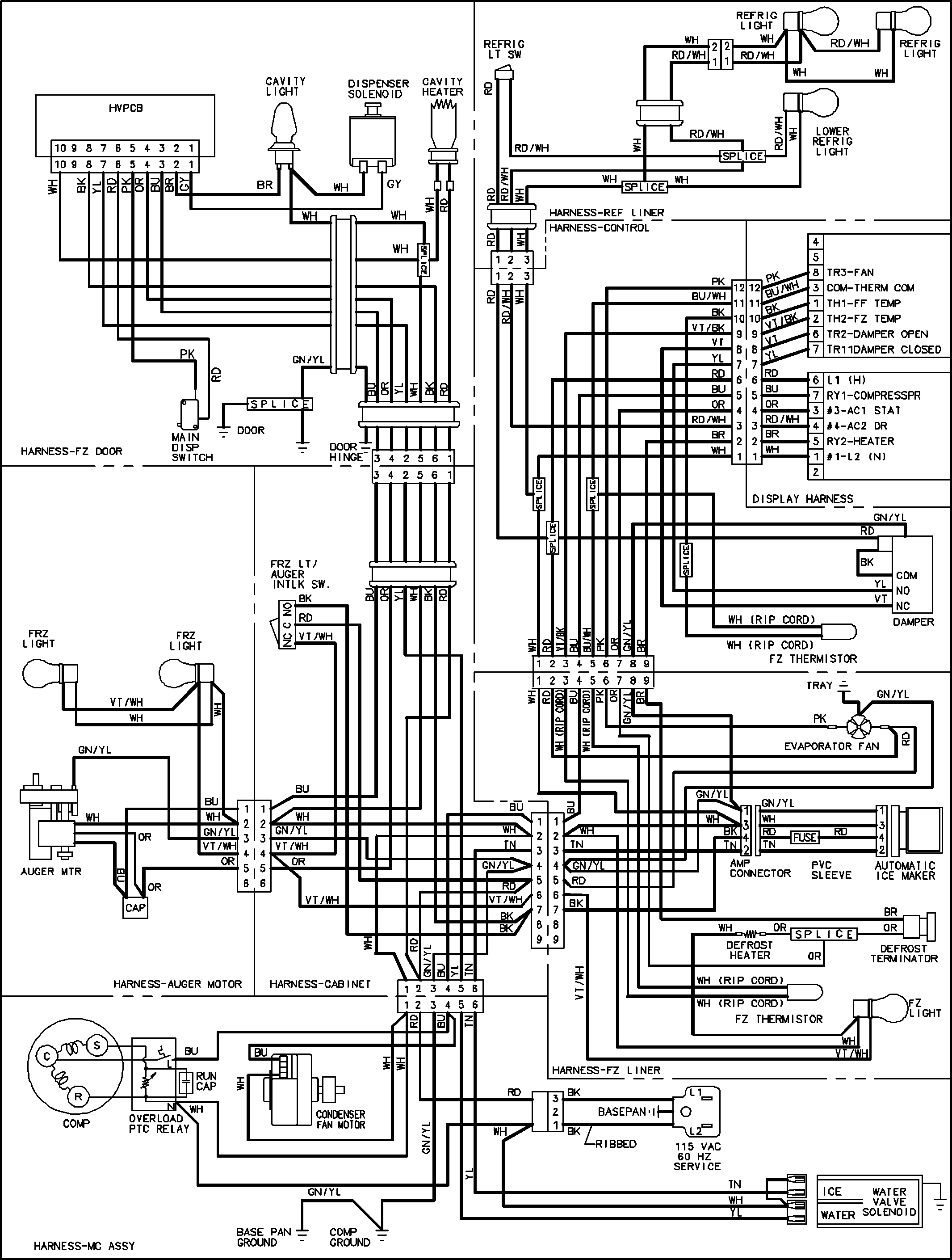 Maytag PSD269LHEB wiring information diagram