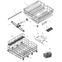 Maytag MDB8750AWQ rail & rack assembly diagram