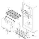 Maytag MQU1556AEW freezer compartment diagram